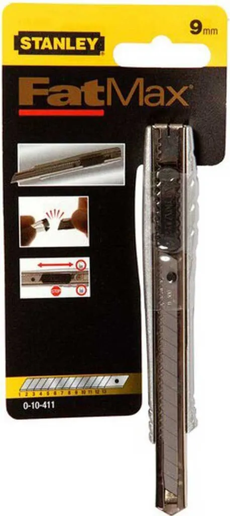 Stanley 0-10-411 Coltello Multiuso Grigio FatMax - Taglierino Professionale - 18