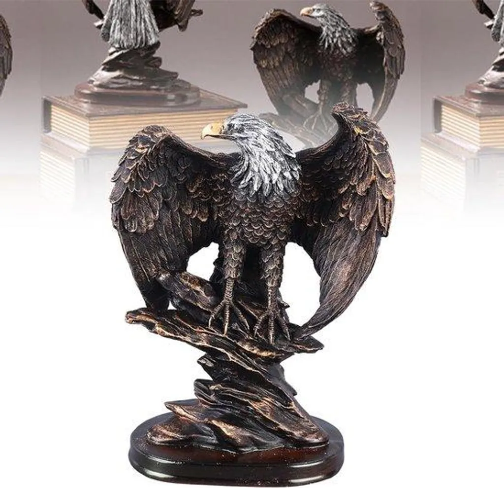 Objet de Décoration Aigle Royal en Bronze Rétro - Statuette de Luxe