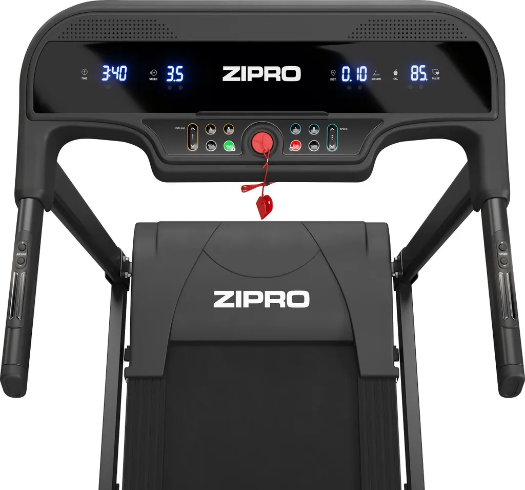 Tapis de course compact Zipro Pulse amorti ajustable et écran LCD - 16