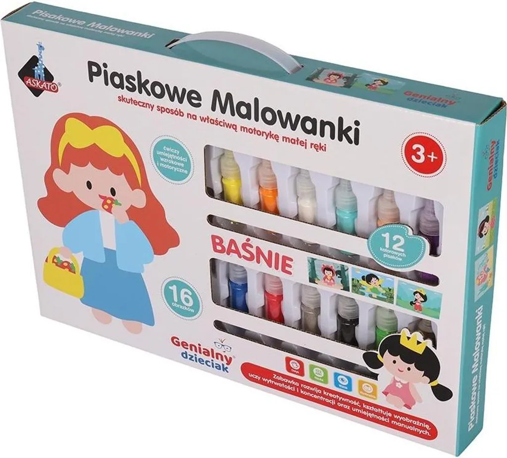 Dessin au sable coloré Genialny Dzieciak Contes de Fées - Kit créatif 3+