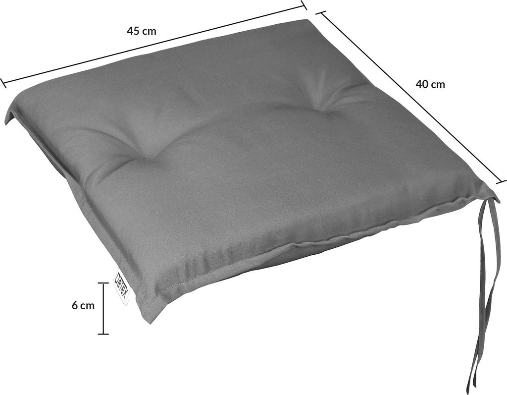 Dickes, Wasserdichtes Sitzkissen Für Gartenstühle – 50x50x5 Cm, Beige, Kunstleder – Perfekt Für Terrasse, Küche & Esszimmer