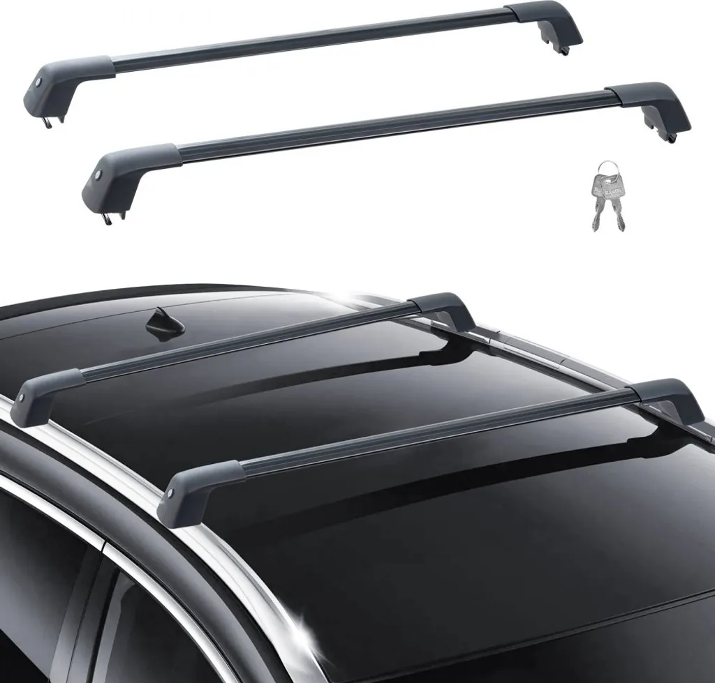 Barre Portatutto Alluminio 120cm | Portapacchi Universale Anti-Ruggine