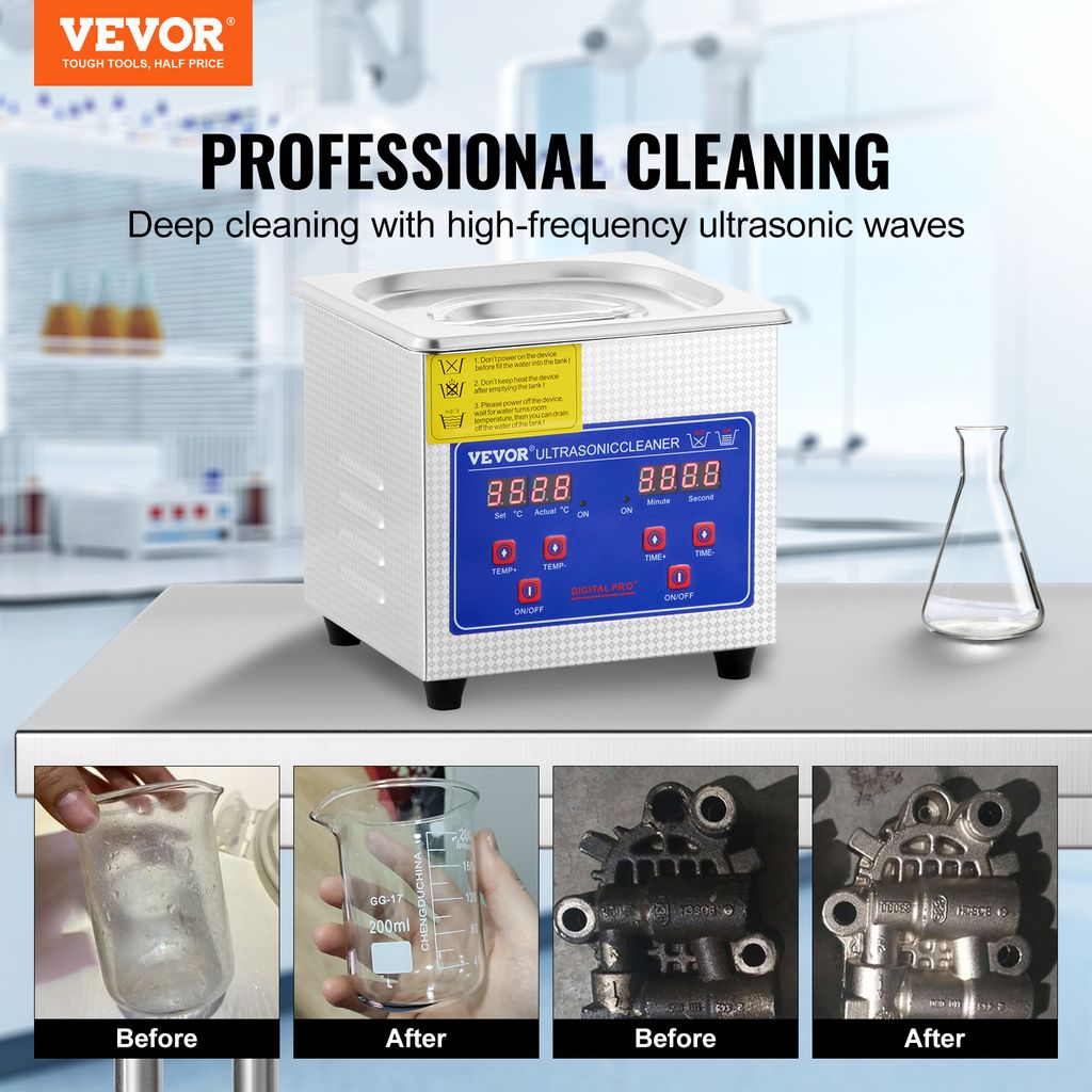 VEV JPS-08A Ultrazvuková čistička 1,3 l Čistička Obrázok produktu 2