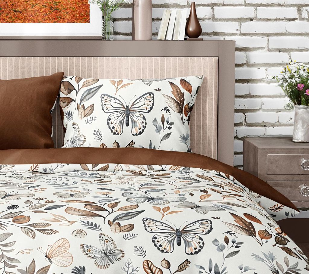 Bettwäsche 160x200 cm + 2x70x80 cm 100% Baumwolle Produktbild 