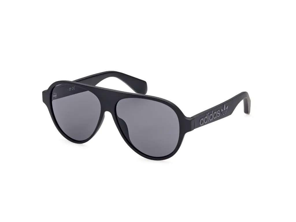 Adidas Originals OR0059 Occhiali da Sole Uomo Nero Lucido 5701A