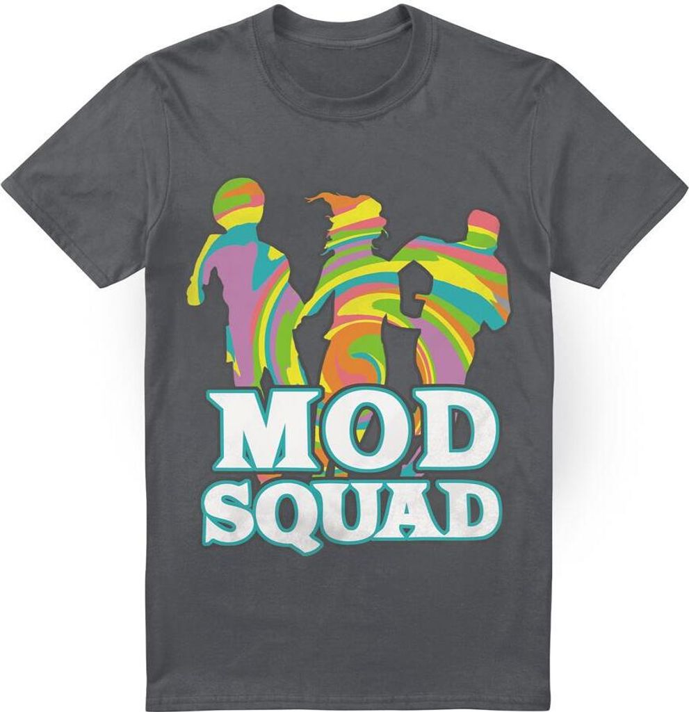 The Mod Squad - "Run Groovy" T-Shirt für Herren TV5520 (XXL) (Holzkohle)