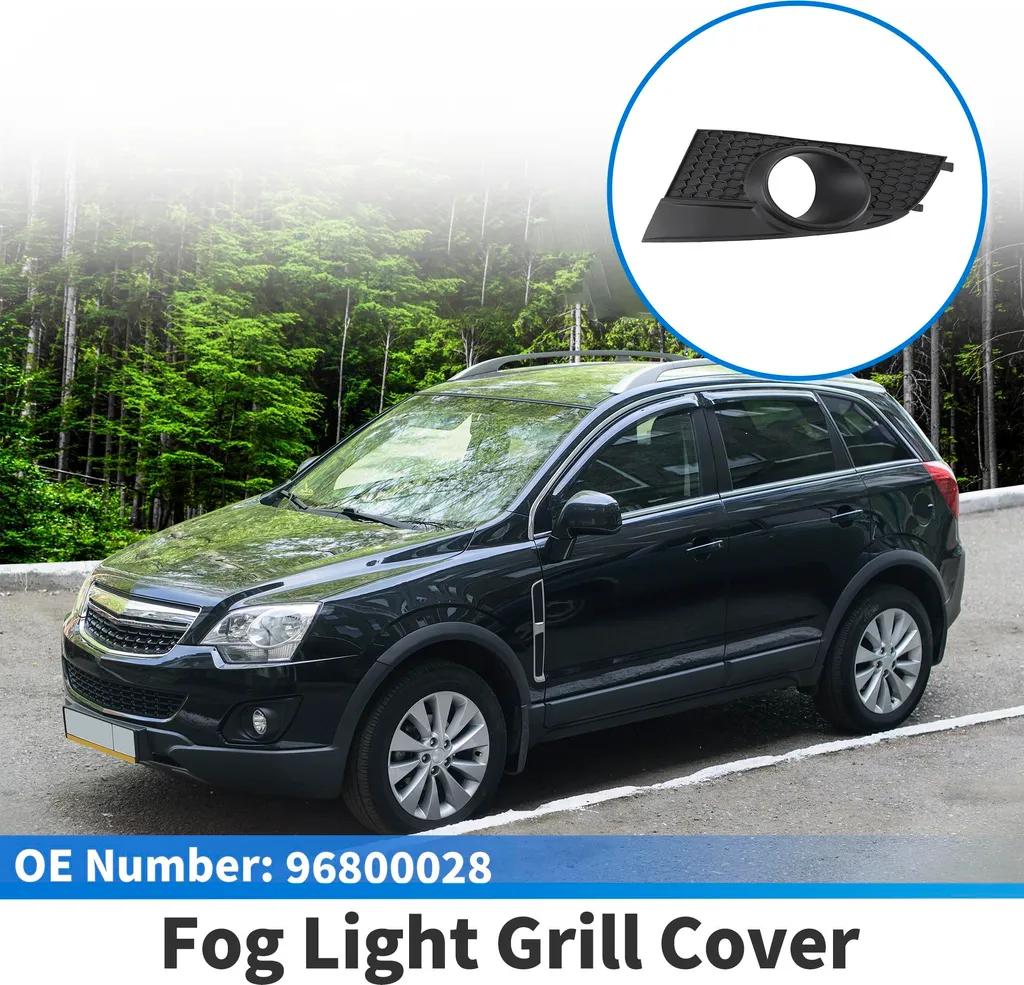 Grille de Pare-chocs ABS Noir pour Antibrouillard Chevrolet Captiva