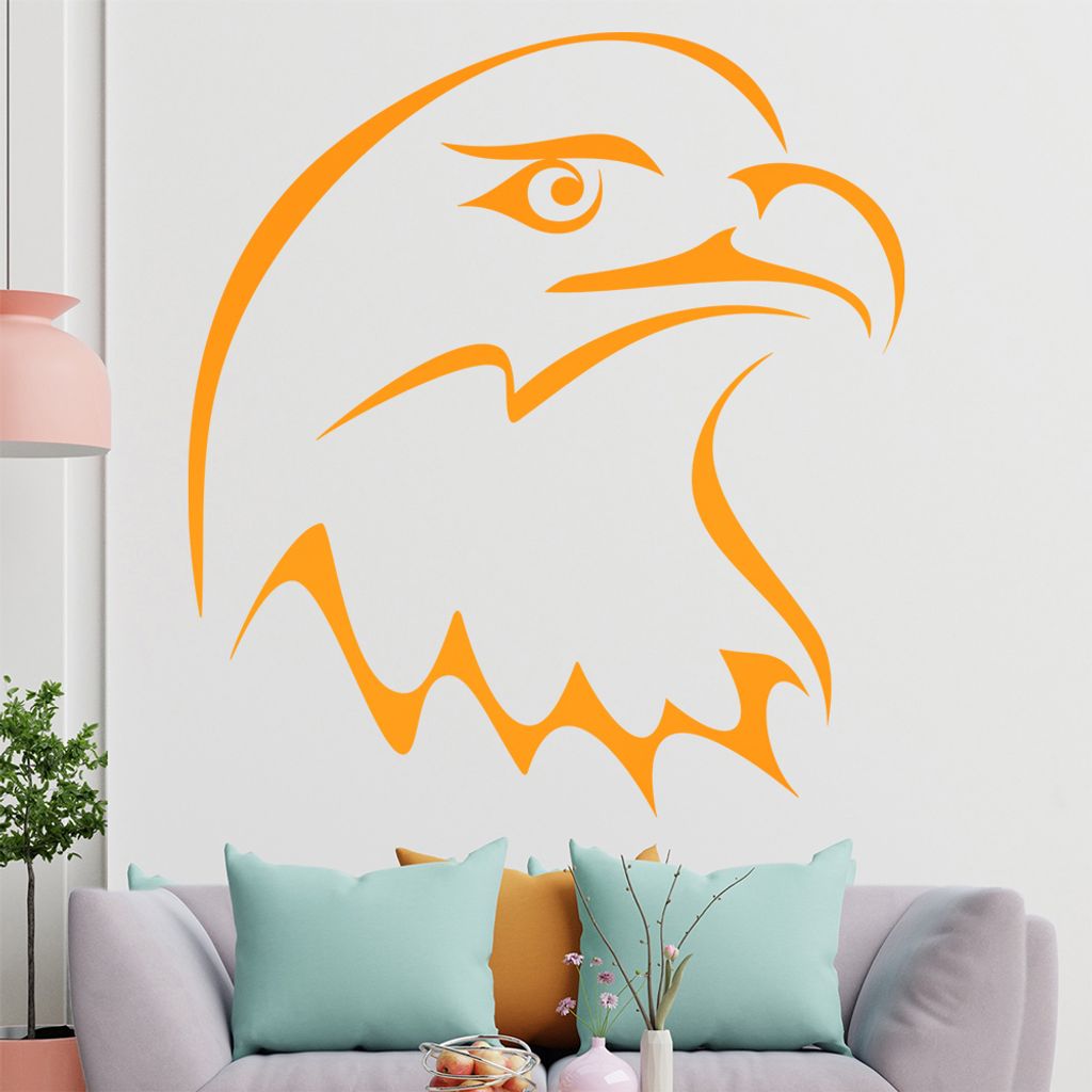 Adler Linien Wandtattoo in 6 Größen - Wandaufkleber Wall Sticker - Dekoration, Küche, Wohnzimmer, Schlafzimmer, Badezimmer