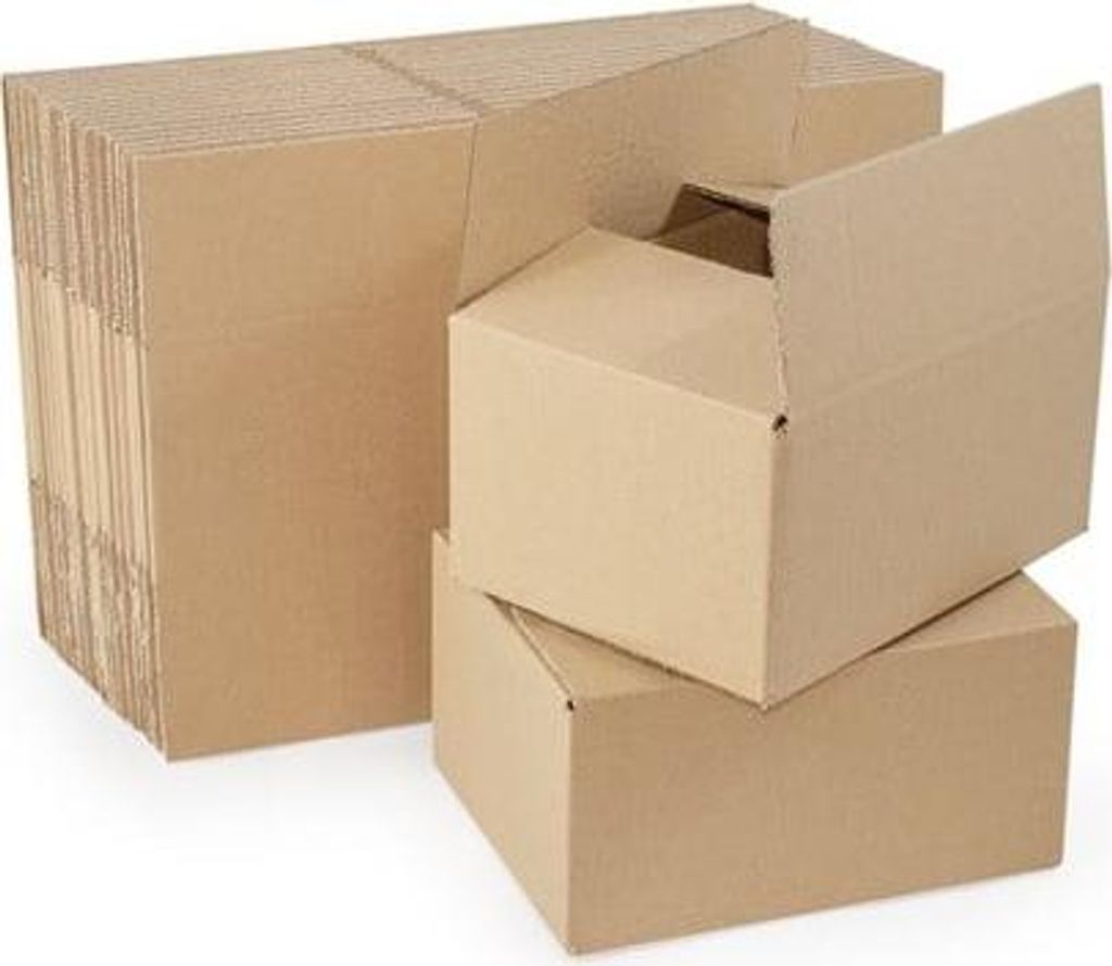 Faltkartons Kartonbox zum Verpacken 200 x 160 x 60 mm, 100 Stück