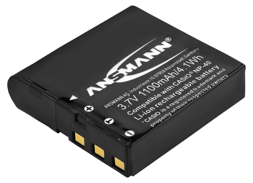 ANSMANN A-Cas NP 40 Li-Ion Digicam Akku 3,7V/1100 mAh für Produktbild 