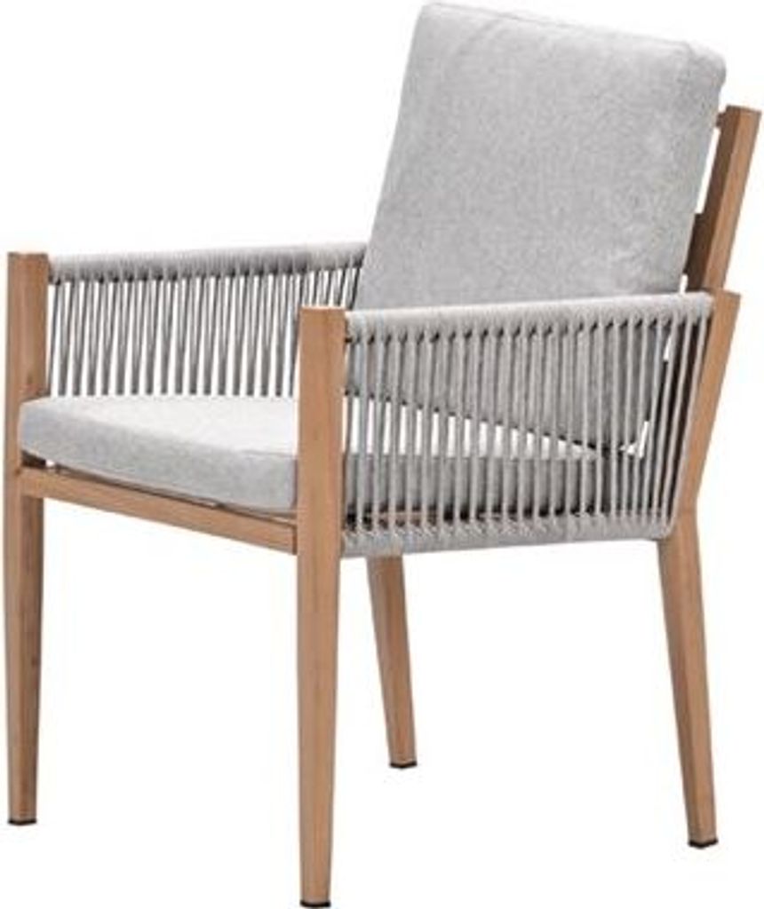 Sardinia Dining Stuhl - light teaklook - TPU rope sand -  Produktbild 