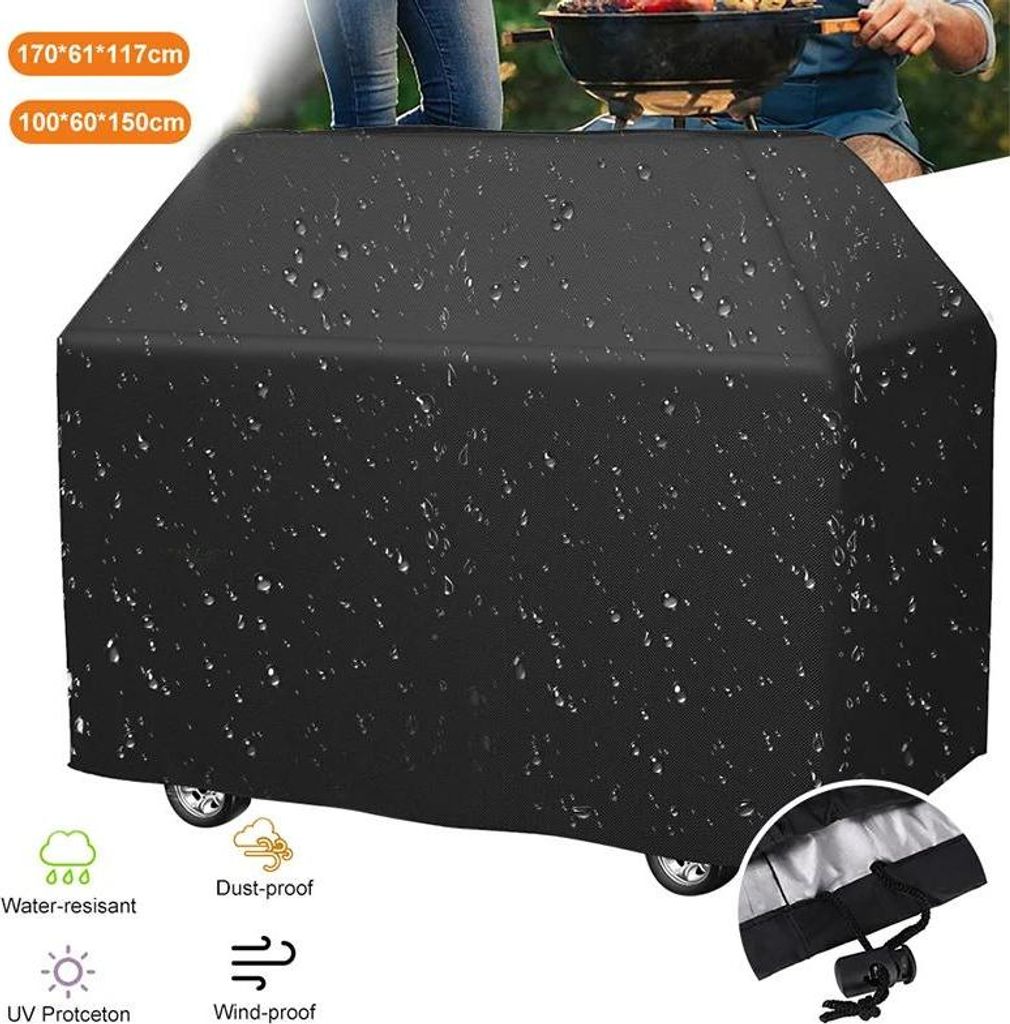 BBQ Grillabdeckung - Schutzhülle - XL - Wasserdicht - Staubdicht - Stoffmaterial - Für Holzkohlegrill - Leicht <1 kg - Rot