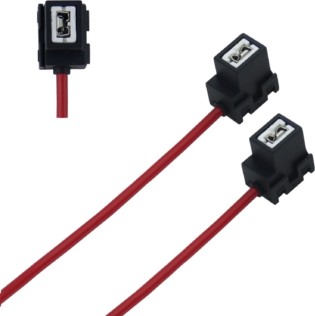 2x H1 H3 Lampen Fassung Stecker Sockel Reparatur Kabel Keramik 55 100 Watt