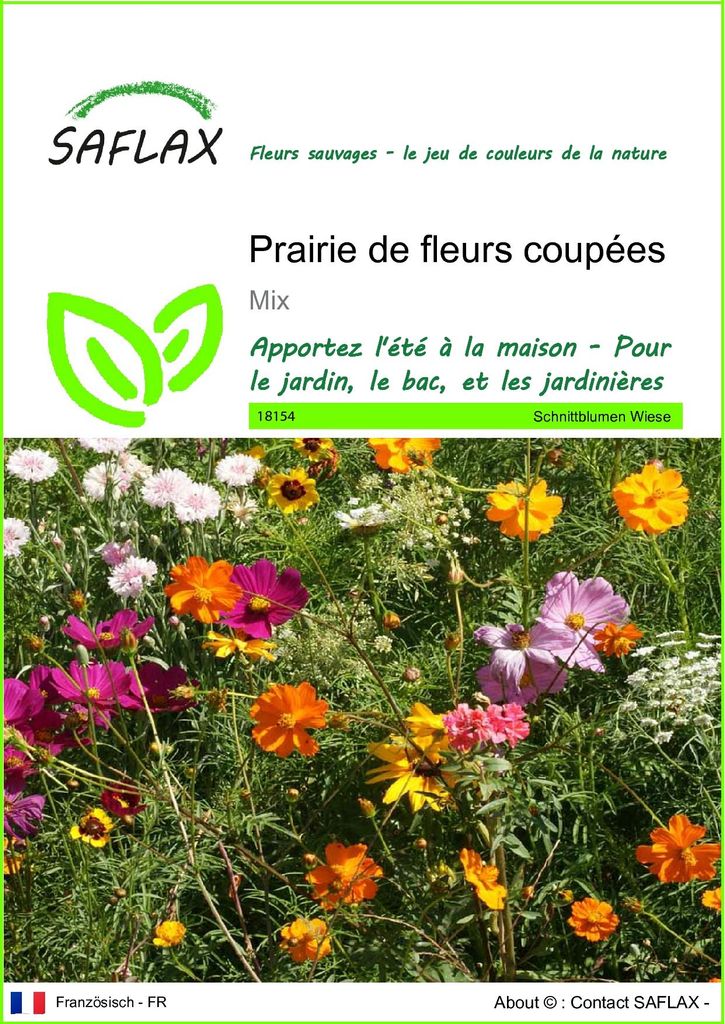 SAFLAX  - Prairie de fleurs coupées - 1000 graines - Mix Image du produit 