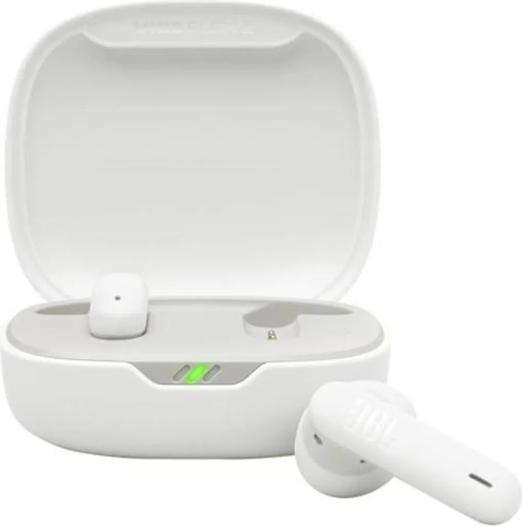 JBL Vibe Flex 2 Écouteurs Blancs pour Sport et Télétravail - Son Immersif
