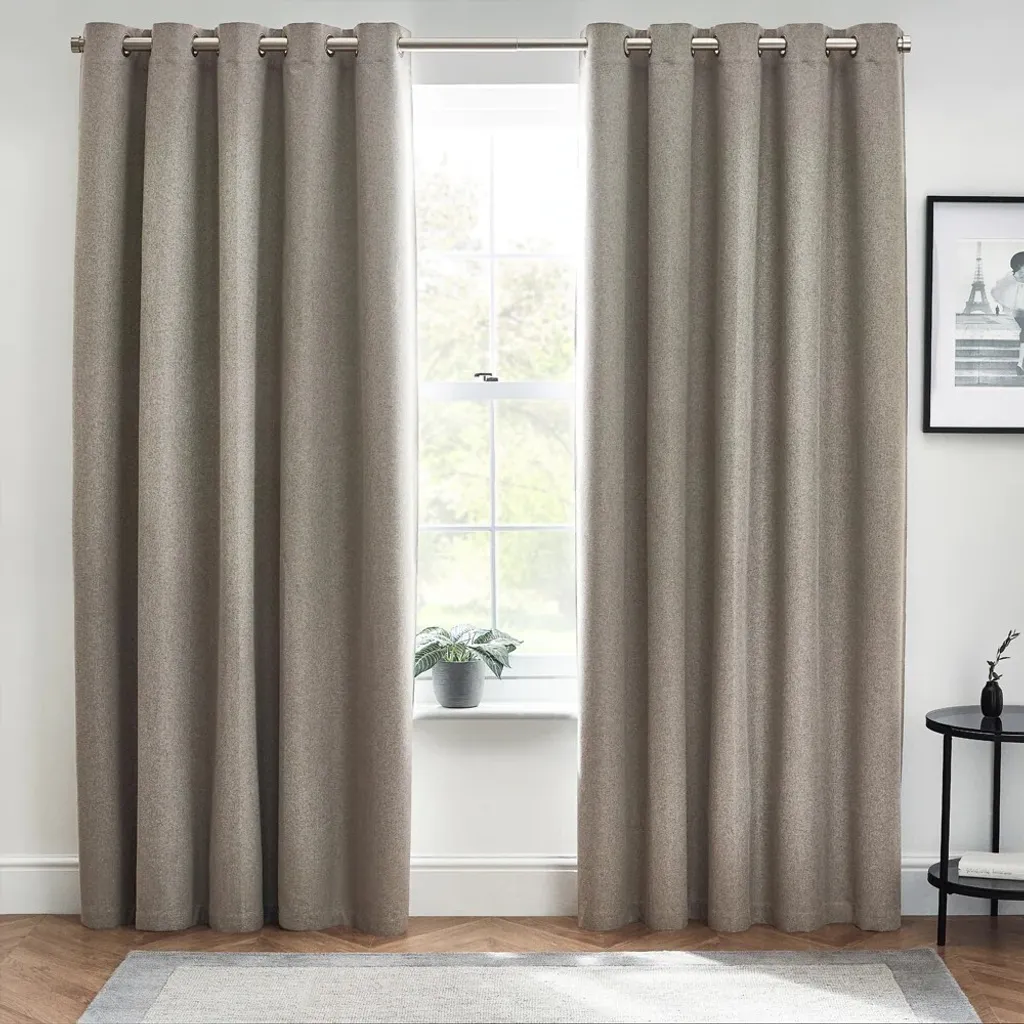 Rideaux à œillets Dawn RV3271 Gris Furn - 137x228 cm pour votre salon