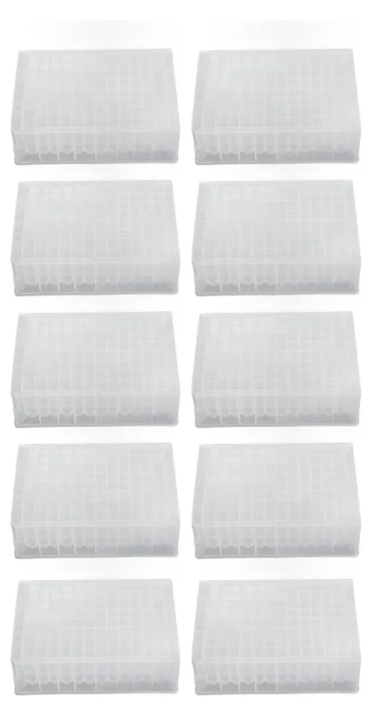 Plaques Deep Well 96 puits 2,2ml en polypropylène résistant - Set de 10