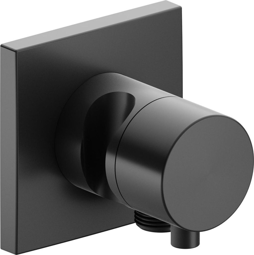 KEUCO IXMO Umstellventil UP 2 Verbraucher, Schlauchanschluss, Comfort Griff und Brausehalter, mit Absperrung, Rosette eckig, 59557131202