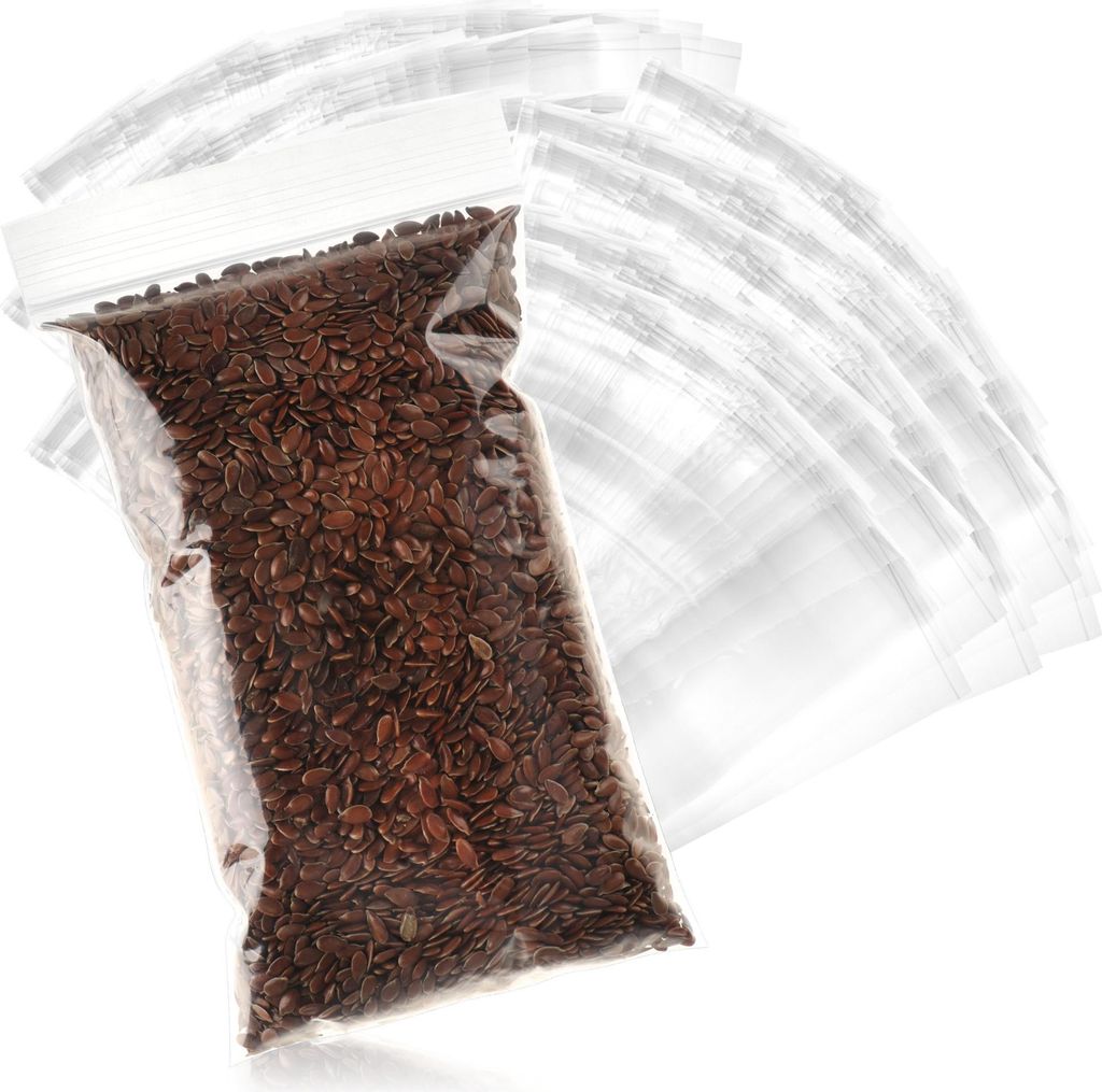 com-four 1000x Druckverschlussbeutel - transparente Tütchen mit Druckverschluss - kleine Zip-Beutel wiederverschließbar - Polybeutel mit Versch...