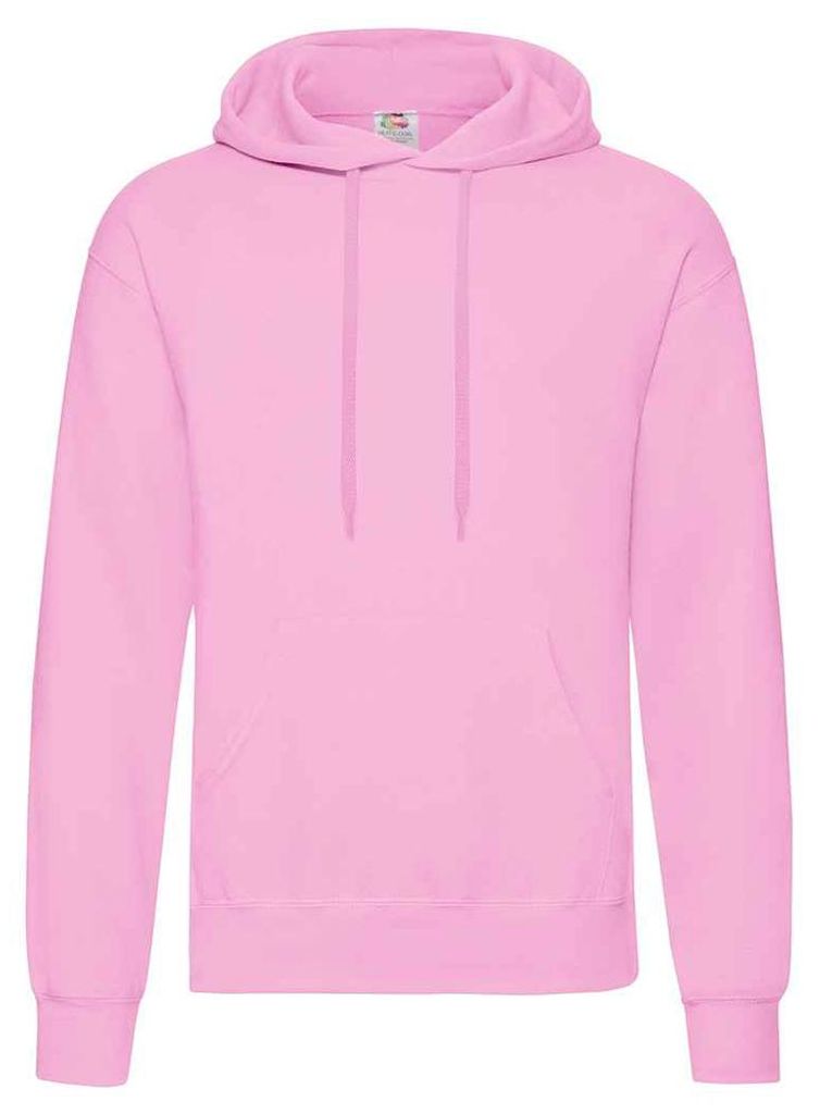 Fruit of the Loom - "Classic" Kapuzenpullover für Herren/Damen Uni LT1661 (L) (Hellrosa)