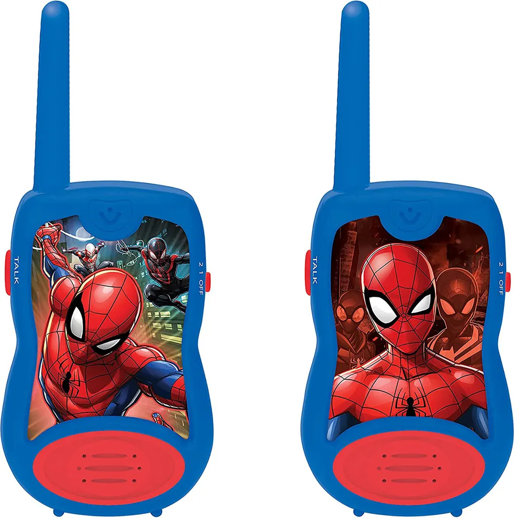 Talkie-Walkie Spider-Man 200m avec Clip Ceinture et Antenne Flexible
