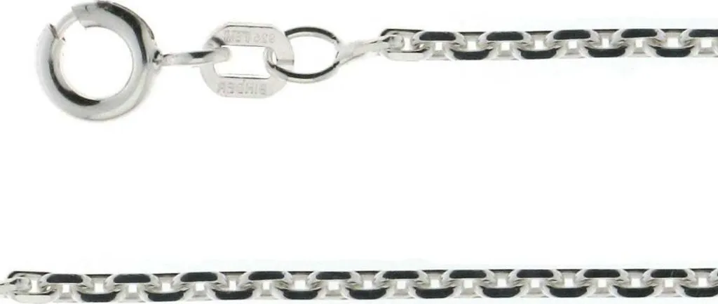 Collier pour Adultes SK Basics - Chaîne Maille Fine Argentée Ajustable