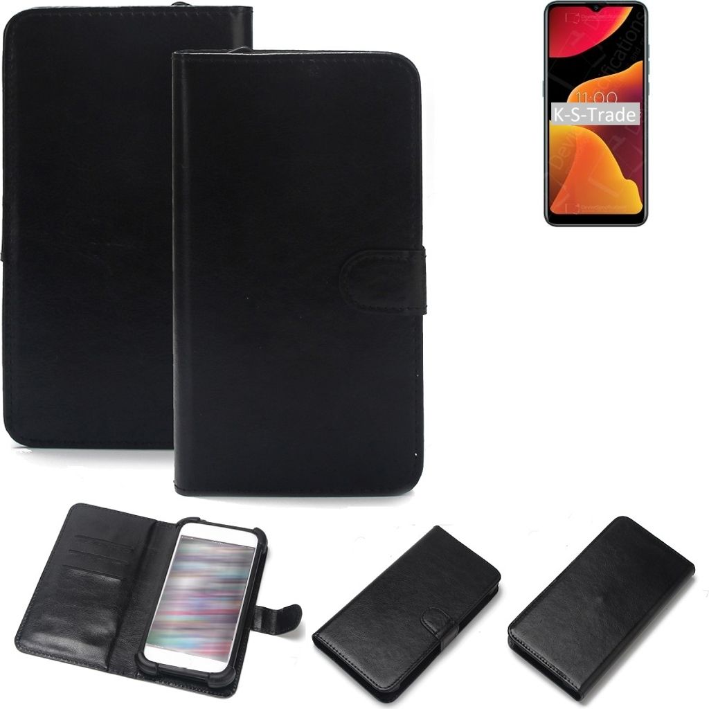 K-S-Trade Handyhülle Schutzhülle kompatibel mit BQ Mobile BQ-6645L Element Handy Schutz Hülle Handyhülle Bumper schwarz 1x