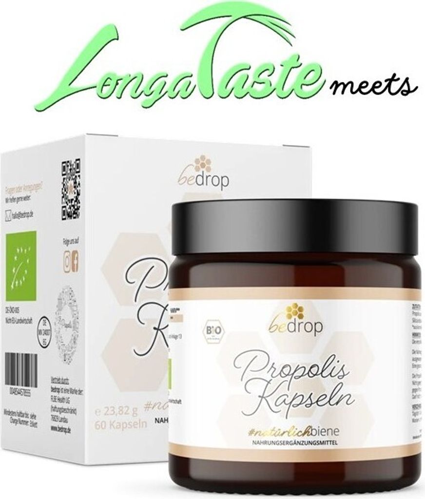 bedrop Propolis Cream - hochdosierte Propolis Creme - 60g (mit Bienenwachs und Traubenkernöl)