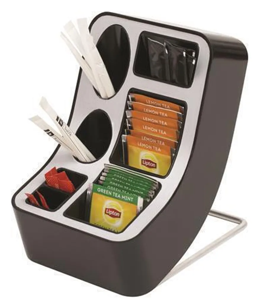Support de thé design ALBA en métal vertical pour rangement de bureau