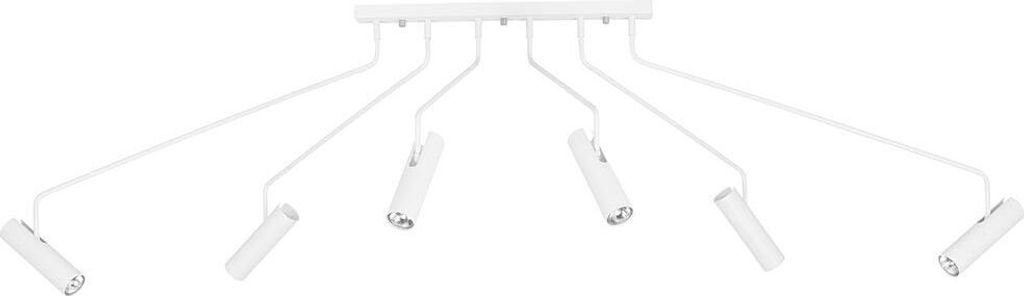 Eyes Deckenleuchte mit 6 verstellbaren Spots 205cm Weiß