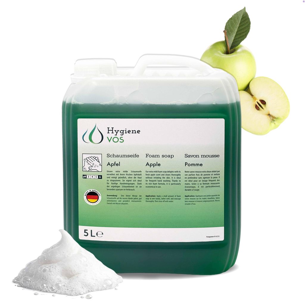Hygiene VOS Schaumseife Apfel 5L Kanister – Handseife Produktbild 