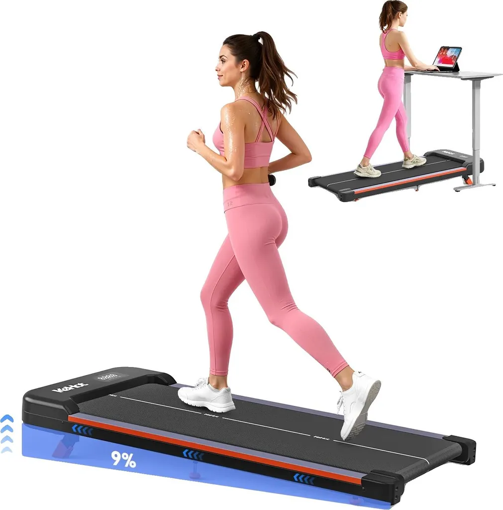 Tapis de marche motorisé pour fitness à domicile charge 100 kg pliable