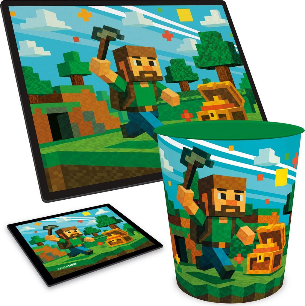 ITENGA Papierkorb Schreibtischunterlage Mauspad Set - ca. Produktbild 
