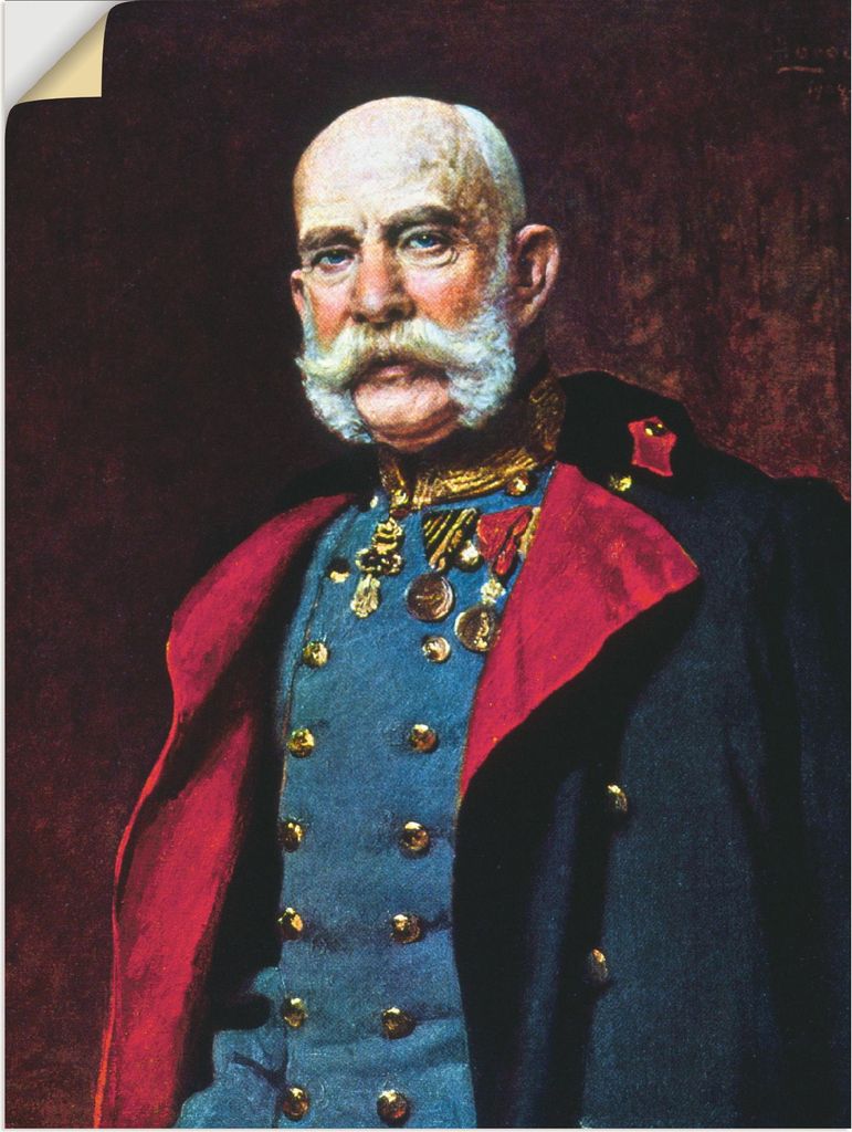 ARTland Wandbild, selbstklebend Kaiser Franz Joseph I., 1902 Größe: 60x80 cm