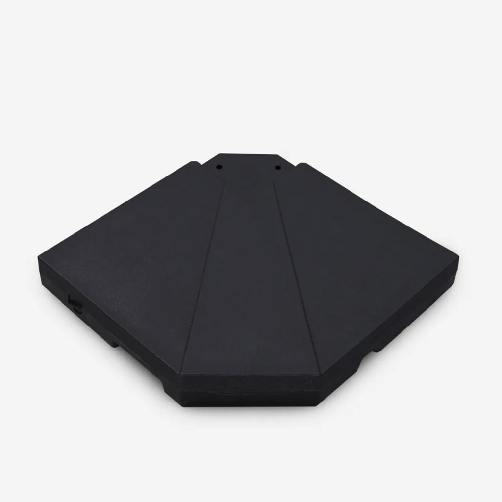 Plaques de lestage Jolla 51x51 cm robustes à remplir eau ou sable, 4 pcs