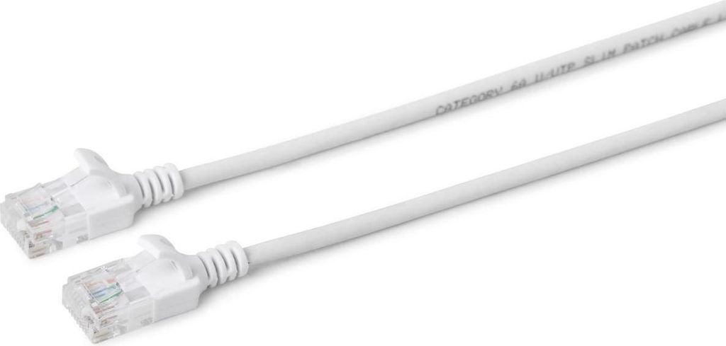 MicroConnect U/UTP CAT6A Slim 2M biały, V-UTP6A02W-SLIM