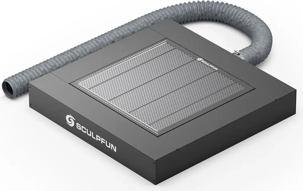 Plateau Nid d'Abeille Laser H5 avec Ventilateur en Acier 650 x 650 mm