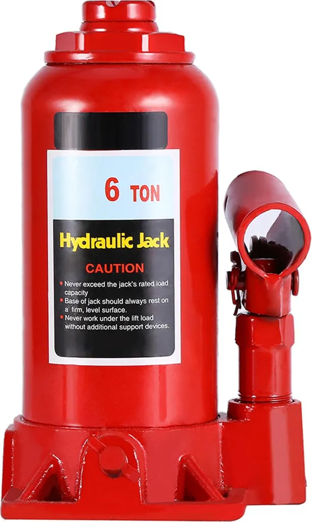 Cric hydraulique 6 tonnes avec vérin haute performance en acier fixe