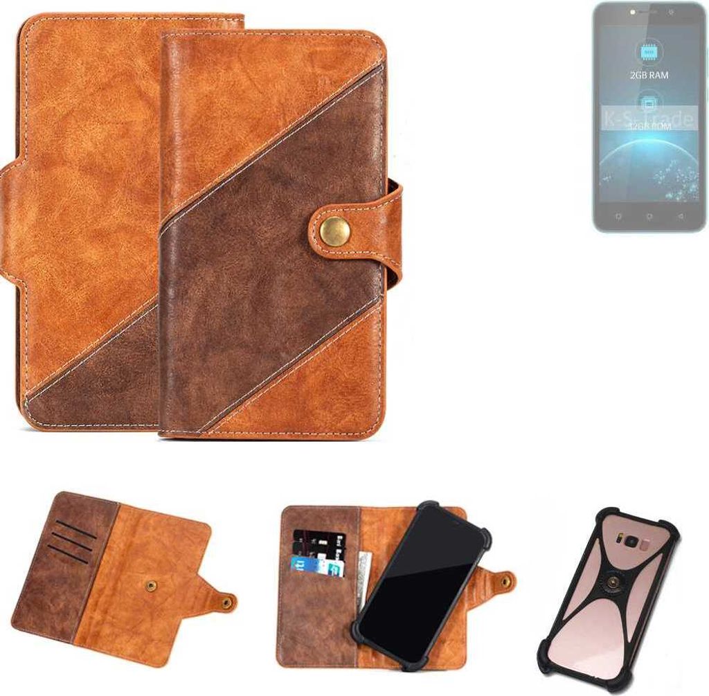 K-S-Trade Handyhülle Schutzhülle Bookstyle Case Wallet-Case Produktbild 