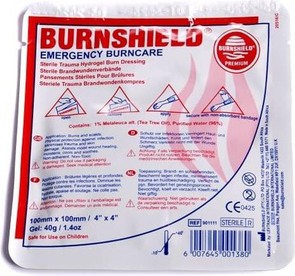 Burnshield Hydrogelverband 3er-Set 10cmx10cm