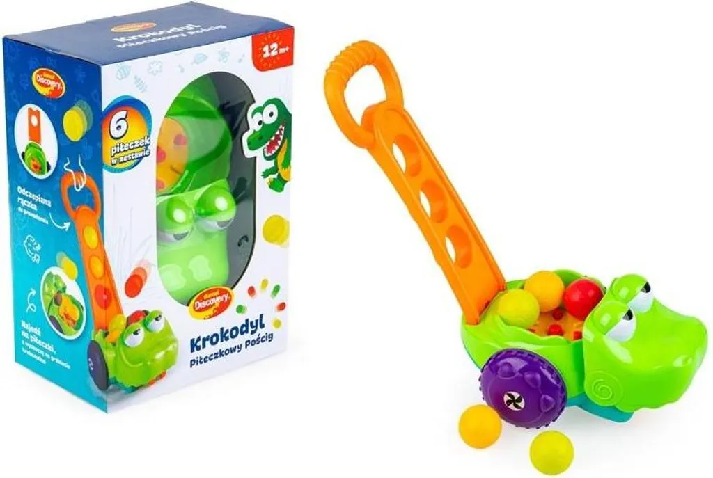 Chasse à la balle au crocodile avec cible sonore et balles en mousse