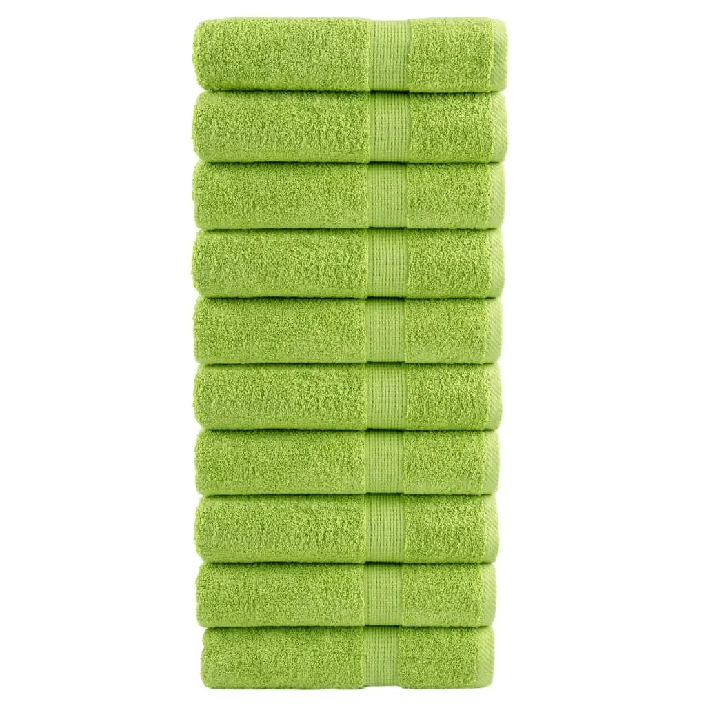 Best Möbel Asciugamani Premium SOLUND 10 pz. Verde mela 50x100 cm 600 g/m² - Asciugamani CL7847653 1pacco
