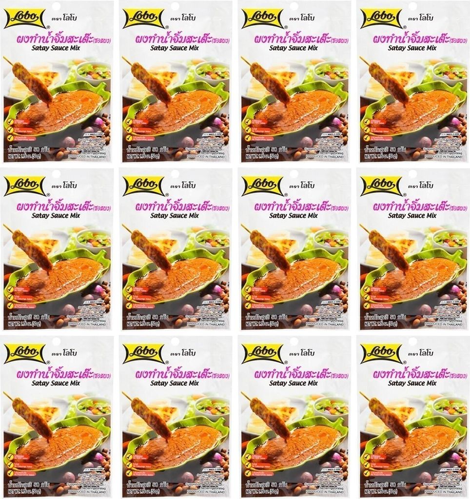 Lobo Satay Sauce Mix 12x50g