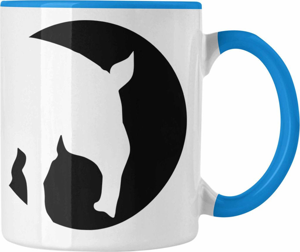 Trendation - Lustige Tapir Tasse Geschenk Tapir Liebhaber Grafik (Blau)
