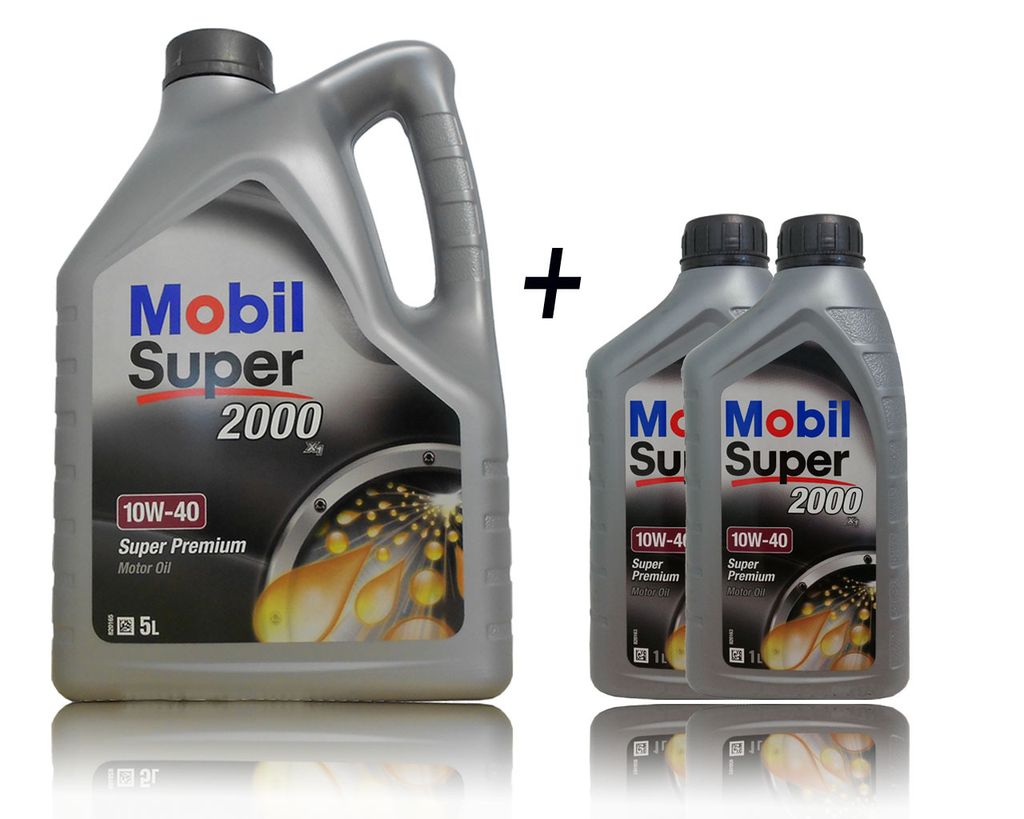 Mobil Super 2000 X1 10W-40 5L + 2 x 1L = 7l Produktbild 