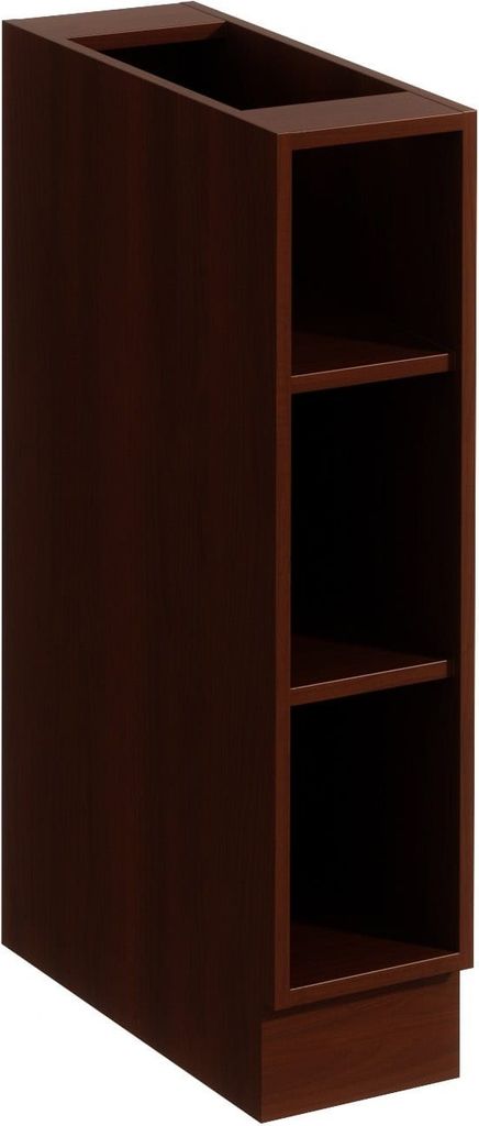 Regalunterschrank 20 cm Küchenunterschrank ohne Arbeitsplatte, Sycylia Milano D20P Milano/Walnuss