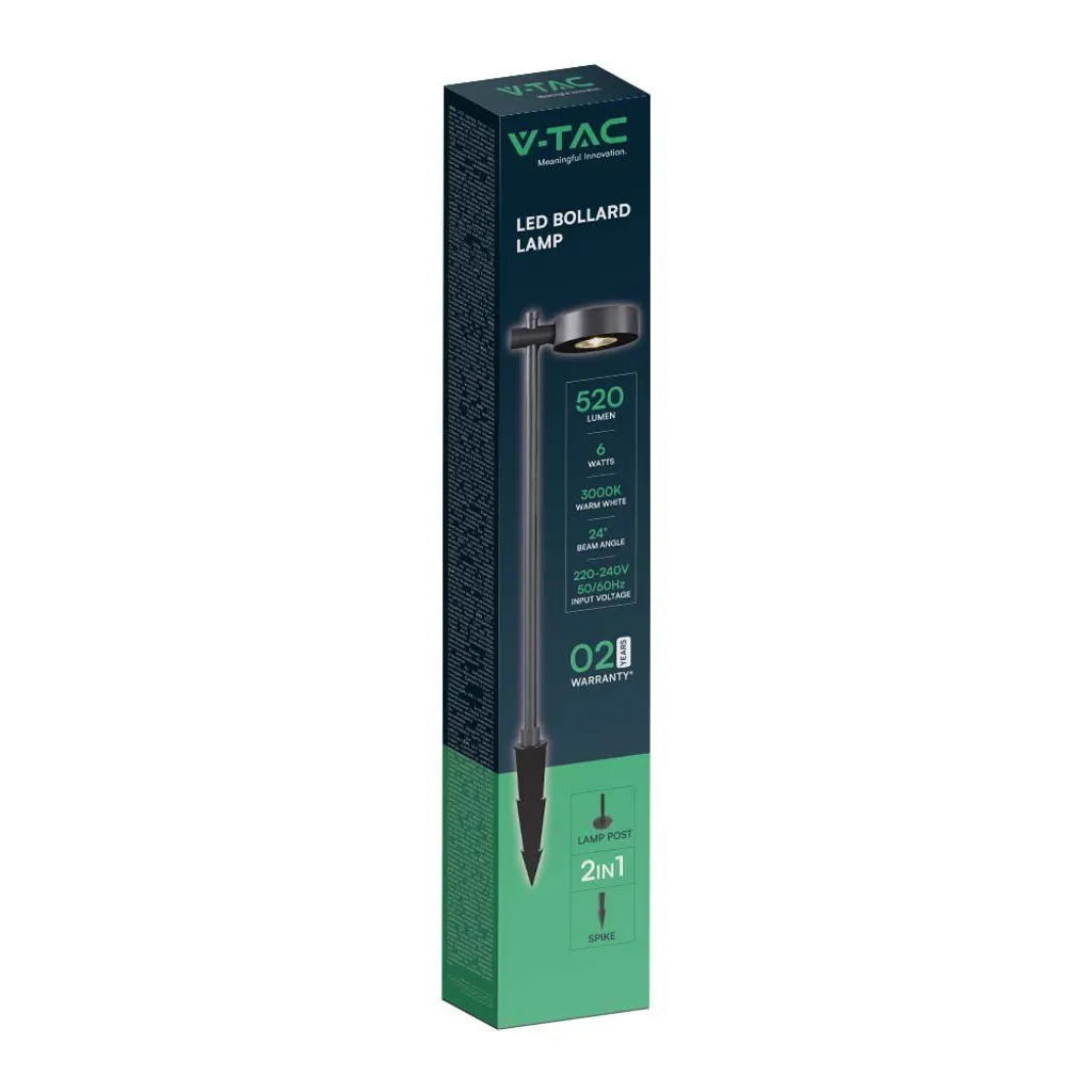 Lampada da terra a LED per esterni, alluminio, nero, punta a terra, H102,5 cm
