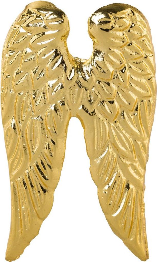ALUMINIUM FLÜGEL Kerzen - Pin. 7cm. Alu Engelsflügel. Farbe: GOLD