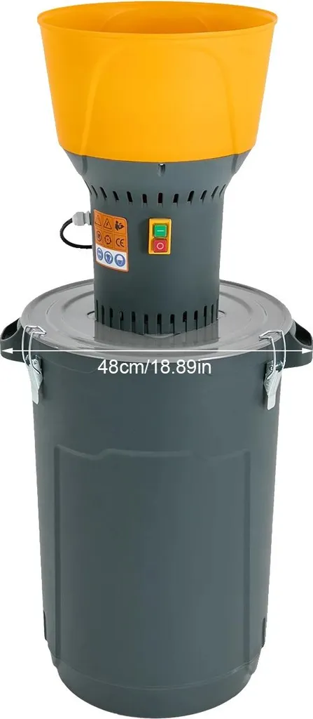 Moulin à céréales électrique 1300W gris foncé avec 5 grilles de broyage