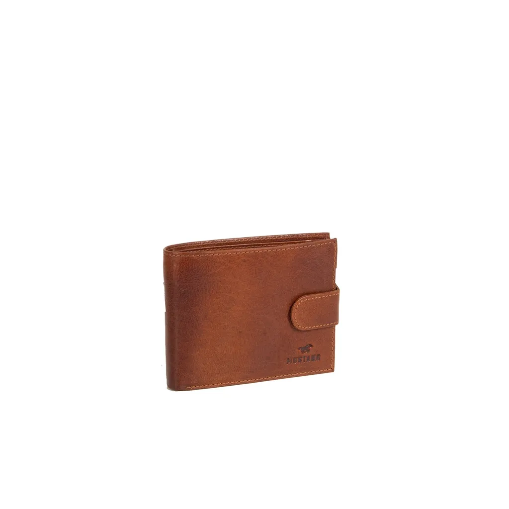 Portefeuille Triest Handan Mustang en Cuir Marron Clair Cognac Chic